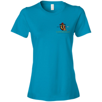 Coppershield 880 Anvil Ladies' Lightweight T-Shirt 4.5 oz T-Shirts CustomCat Caribbean Blue S 