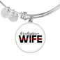 Firefighter Wife Engravable Bangle - Silver or Gold Jewelry ShineOn Fulfillment