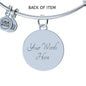Firefighter Wife Engravable Bangle - Silver or Gold Jewelry ShineOn Fulfillment Luxury Bangle (Silver) Yes