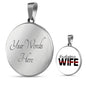 Firefighter Wife Engravable Necklace