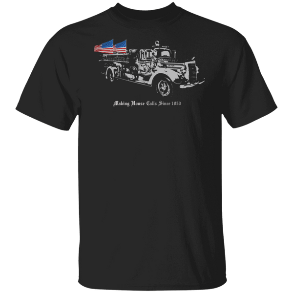 Firefighters Making House Calls Since 1853 Shirt T-Shirts Black S 
