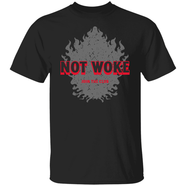 Men's Not Woke T-Shirt T-Shirts Black S 