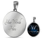 Mrs Thin Blue Line Engravable Necklace Jewelry Luxury Necklace (Silver) Yes