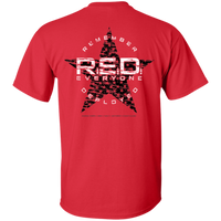 RED Remember Everyone Deployed Double-Sided T-Shirt T-Shirts CustomCat Red S 