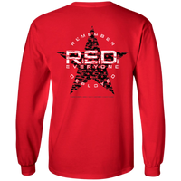 RED Remember Everyone Deployed Long-Sleeve T-Shirt T-Shirts CustomCat Red S 