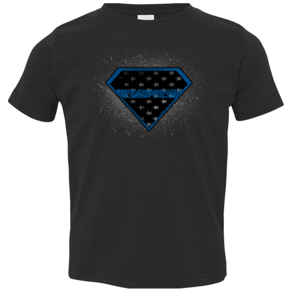 Toddler 2T-5/6 Super Leo T-Shirts CustomCat Black 2T 
