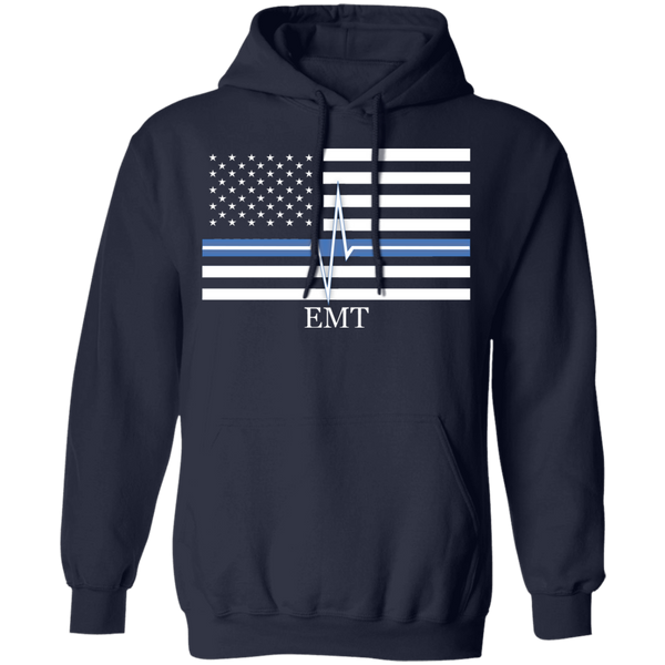Thin White Line EMT Unisex Hoodie Sweatshirts Navy S 