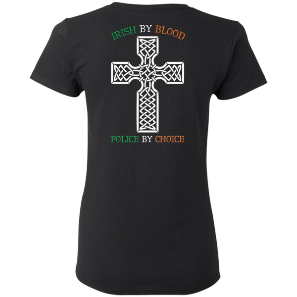 Women's Double Sided Irish by Blood Punisher T-Shirt T-Shirts 