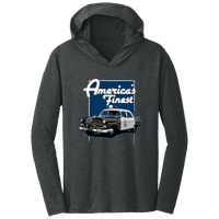 America's Finest Thin Blue Line Police Vintage Car T-Shirt Hoodie Black Frost S 