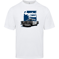 America's Finest Vintage Police Car Lightweight Athletic T-Shirt T-Shirts White S 