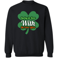 Lucky In Love Crewneck Sweatshirt Sweatshirts Black S 