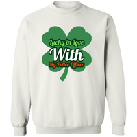 Lucky In Love Crewneck Sweatshirt Sweatshirts White S 