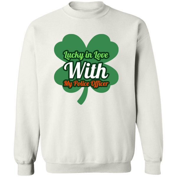 Lucky In Love Crewneck Sweatshirt Sweatshirts White S 