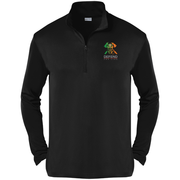 Mens Irish By Blood Firefighter Performance Pullover Black/ S 