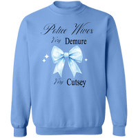 Police Wives, Very Demure Crewneck Sweatshirt Sweatshirts Carolina Blue S 