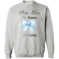 Police Wives, Very Demure Crewneck Sweatshirt Sweatshirts Sport Grey S 
