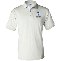 Thin Blue Line Punisher Polo Shirt Apparel White S 