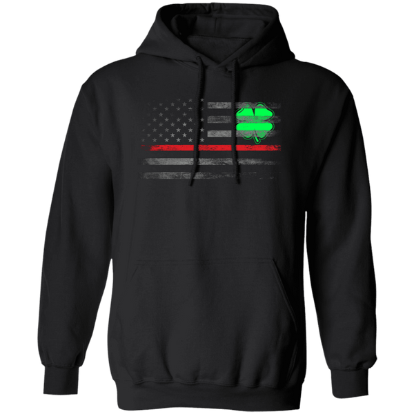 Thin Red Line Clover Hoodie Sweatshirts Black S 