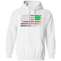 Thin Red Line Clover Hoodie Sweatshirts White S 