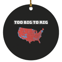 Too Big To Rig Christmas Tree Ornament Housewares Black One Size 