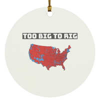 Too Big To Rig Christmas Tree Ornament Housewares White One Size 