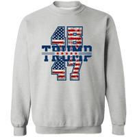 Trump 45-47 Crewneck Sweatshirt Sweatshirts Sport Grey S 