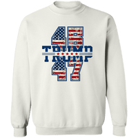 Trump 45-47 Crewneck Sweatshirt Sweatshirts White S 