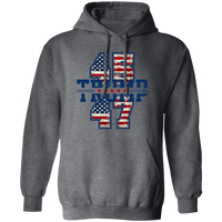 Trump 45-47 Hoodie Sweatshirts Dark Heather S 