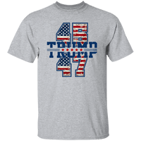 Trump 45-47 T-Shirt T-Shirts Sport Grey S 