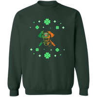 Unisex Irish Fireman Sweatshirt Sweatshirts Forest Green S 