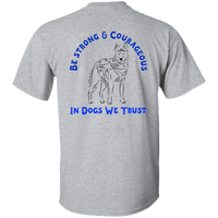 Unisex Thin Blue Line Double Sided K9 T-Shirt T-Shirts 