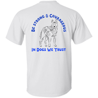 Unisex Thin Blue Line Double Sided K9 T-Shirt T-Shirts 