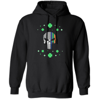 Unisex Thin Blue Line Irish Punisher Hoodie Sweatshirts Black S 