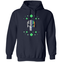 Unisex Thin Blue Line Irish Punisher Hoodie Sweatshirts Navy S 