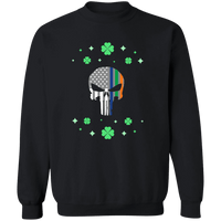 Unisex Thin Blue Line Irish Punisher Sweatshirt Sweatshirts Black S 