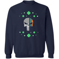 Unisex Thin Blue Line Irish Punisher Sweatshirt Sweatshirts Navy S 