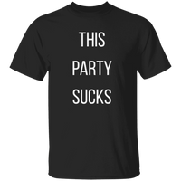 Unisex This Party Sucks T-Shirt T-Shirts Black S 