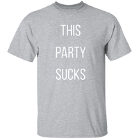Unisex This Party Sucks T-Shirt T-Shirts Sport Grey S 