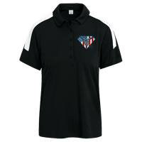 Women's Super Nurse Performance Polo Shirt Polo Shirts Black/White X-Small 