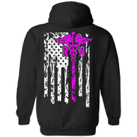 Women's Double Sided Nurse Flag Hoodie