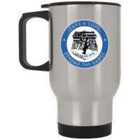 Caps4cops Beyond the Badge Travel Mug Drinkware Silver One Size 