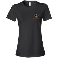 Coppershield 880 Anvil Ladies' Lightweight T-Shirt 4.5 oz T-Shirts CustomCat Black S 
