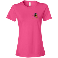 Coppershield 880 Anvil Ladies' Lightweight T-Shirt 4.5 oz T-Shirts CustomCat Hot Pink S 