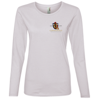 Coppershield 884L Anvil Ladies' Lightweight LS T-Shirt T-Shirts CustomCat White S 
