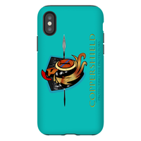 Coppershield - Blue iPhone X Phone Cases Premium Glossy Tough Case iPhone X 