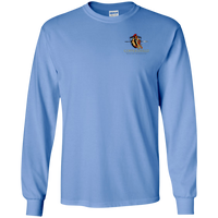 Coppershield G240 Gildan LS Ultra Cotton T-Shirt T-Shirts CustomCat Carolina Blue S 