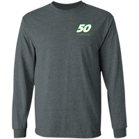 Copping Family Racing Double Sided Long-Sleeve T-Shirt T-Shirts Dark Heather S 