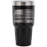 Dispatcher Tumbler Tumblers teelaunch 30 Ounce Vacuum Tumbler - Black 