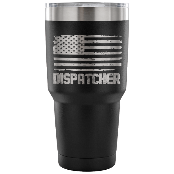 Dispatcher Tumbler Tumblers teelaunch 30 Ounce Vacuum Tumbler - Black 