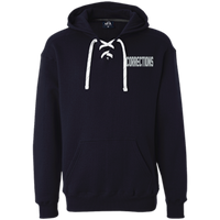 Embroidered Corrections Heavyweight Pullover Hoodie Sweatshirts CustomCat Navy X-Small 